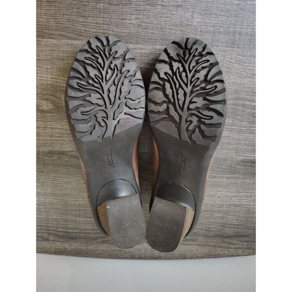Earth Sundowner Cinnamon Leather Kiltie Tassel Block Heel Dress Shoes 9.5B - Picture 10 of 10